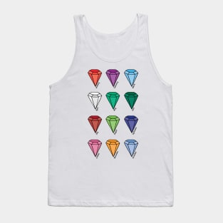 Birthstones Month Watercolor Chart Tank Top